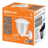 Светильник садово-парковый TDM Сити НБУ 07-60-001 У1 4-х гранник настенный вверх белый