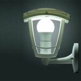 Светильник садово-парковый TDM Сити НБУ 07-60-001 У1 4-х гранник настенный вверх белый