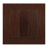 Выключатель тройной Intro Accent 10А-250В IP20 венге 6-106-10