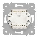 Выключатель тройной Intro Accent 10А-250В IP20 венге 6-106-10