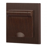 Розетка Intro Accent 2P+E Schuko с крышкой 16А-250В IP20 венге 6-203-10