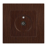 Розетка TV Intro Accent одиночная IP20 венге 6-301-10