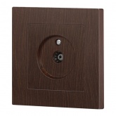 Розетка TV Intro Accent одиночная IP20 венге 6-301-10