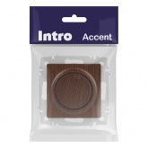 Светорегулятор Intro 600Вт поворотный 230В IP20 венге 6-401-10