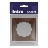 Рамка на 1 пост Intro Accent венге 6-501-10