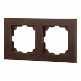 Рамка на 2 поста Intro Accent венге 6-502-10