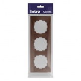 Рамка на 3 поста Intro Accent венге 6-503-10