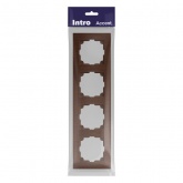 Рамка на 4 поста Intro Accent венге 6-504-10