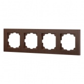 Рамка на 4 поста Intro Accent венге 6-504-10