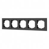 Рамка на 5 постов Intro Accent антрацит 6-505-05