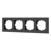 Рамка на 4 поста Intro Accent антрацит 6-504-05