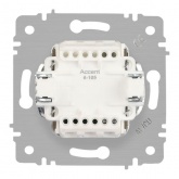 Выключатель двойной с подсветкой Intro Accent 10А-250В IP20 антрацит 6-105-05