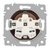 Розетка Intro Accent 2P+E Schuko 16А-250В IP20 антрацит 6-202-05