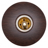 Патрон-основание TDM, керамический E27, ЭКО венге, накладной