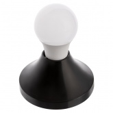 Патрон-основание TDM, керамический E27, черный, накладной