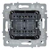 Переключатель перекрестный 2-клавишный ИЭК BRITE 10А бронза (ВС10-2-3-БрТБ)