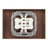 Розетка двойная Intro Accent 2х2P 16А-250В IP20 антрацит 6-204-05