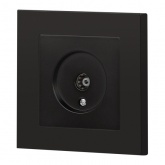 Розетка TV Intro Accent одиночная IP20 антрацит 6-301-05