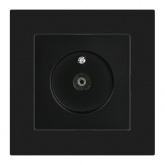 Розетка TV Intro Accent одиночная IP20 антрацит 6-301-05