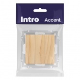 Выключатель тройной Intro Accent 10А-250В IP20 сосна 6-106-11