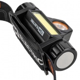 Фонарь налобный TDM 13 аккумуляторный 5W CREE + 3W COB Li-Ion 3,7V 18650 1,2Ah 120Lm USB