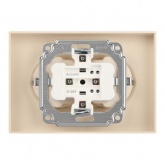 Розетка Intro Accent 2X2P+E Schuko 16А-250В IP20 сосна 6-205-11