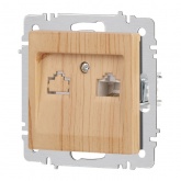 Розетка информационная Intro Accent RJ45 IP20 сосна 6-303-11