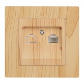 Розетка информационная Intro Accent RJ45 IP20 сосна 6-303-11