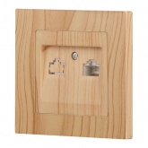 Розетка информационная Intro Accent RJ45 IP20 сосна 6-303-11