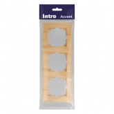 Рамка на 3 поста Intro Accent сосна 6-503-11