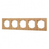 Рамка на 5 постов Intro Accent сосна 6-505-11