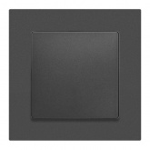 Переключатель перекрёстный Intro Accent10А-250В IP20 графит 6-108-07