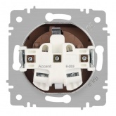 Розетка Intro Accent 2P+E Schuko с крышкой 16А-250В IP20 графит 6-203-07