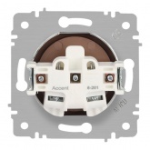 Розетка Intro Accent 2Р 16А-250В IP20 графит 6-201-07