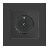 Розетка TV Intro Accent одиночная IP20 графит 6-301-07