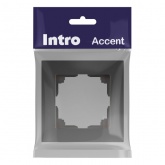 Рамка на 1 пост Intro Accent графит 6-501-07