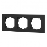 Рамка на 3 поста Intro Accent графит 6-503-07