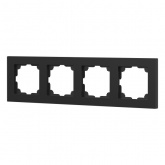 Рамка на 4 поста Intro Accent графит 6-504-07