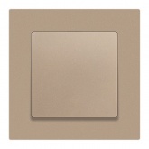 Переключатель перекрёстный Intro Accent10А-250В IP20 шампань 6-108-04