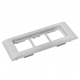 Рамка+суппорт EKF C-Line на 6 модулей (3 поста) для парапетного кабельного канала 105х50мм белый