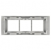 Рамка+суппорт EKF C-Line на 6 модулей (3 поста) для парапетного кабельного канала 105х50мм белый