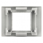 Рамка+суппорт EKF C-Line на 2 модуля (1 пост) для парапетного кабельного канала 105х50мм белый