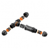 Кабельный коннектор TDM Т-образный 5-и контактный IP68 черный