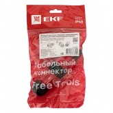 Кабельный коннектор EKF I-образный FreeTools разъемный СМК 5-и контактный 0,5-1,5мм2 D4-12мм IP68
