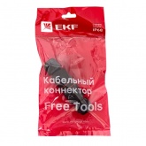 Кабельный коннектор EKF I-образный FreeTools разъемный СМК 3-х контактный 0,5-1,5мм2 D4-12мм IP68