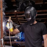 Маска сварщика Kranz с черным минеральным стеклом DIN 9