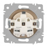 Розетка Intro Accent 2P+E Schuko 16А-250В IP20 шампань 6-202-04