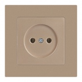 Розетка Intro Accent 2Р 16А-250В IP20 шампань 6-201-04