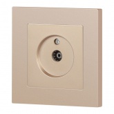 Розетка TV Intro Accent одиночная IP20 шампань 6-301-04