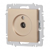 Розетка TV Intro Accent одиночная IP20 шампань 6-301-04